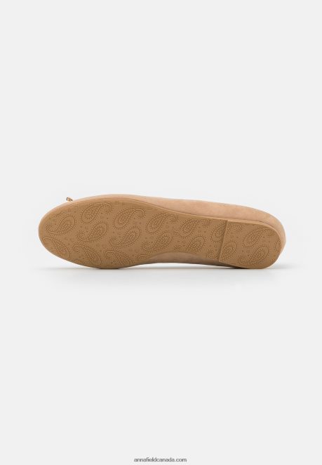 Anna Field Women Ballet Pumps Taupe H42J4Z2095
