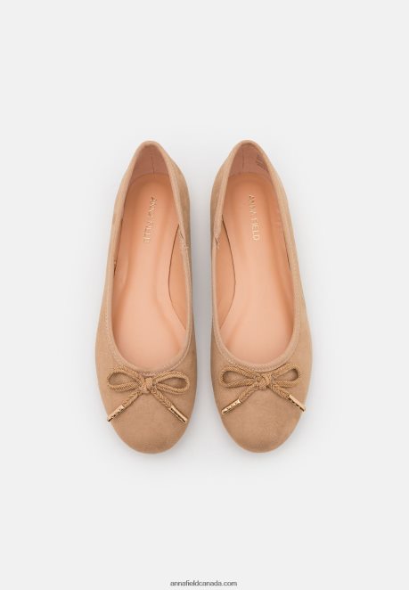 Anna Field Women Ballet Pumps Taupe H42J4Z2095