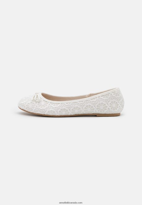 Anna Field Women Ballet Pumps White H42J4Z2091