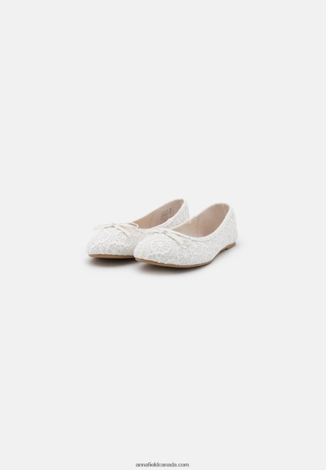 Anna Field Women Ballet Pumps White H42J4Z2091
