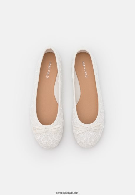 Anna Field Women Ballet Pumps White H42J4Z2091