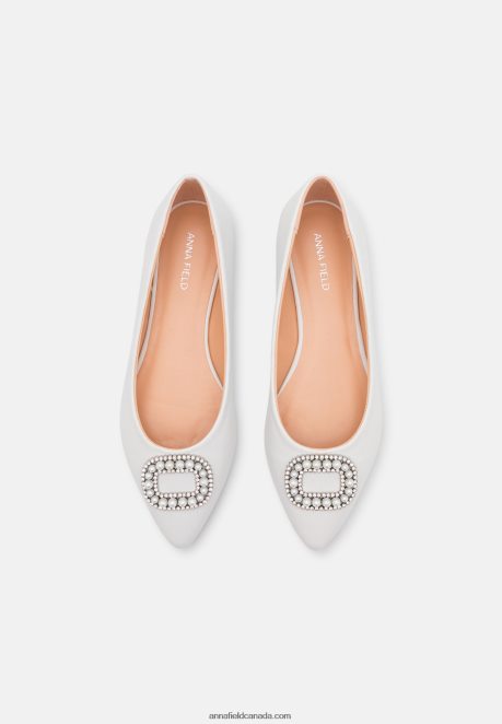 Anna Field Women Ballet Pumps White H42J4Z2098
