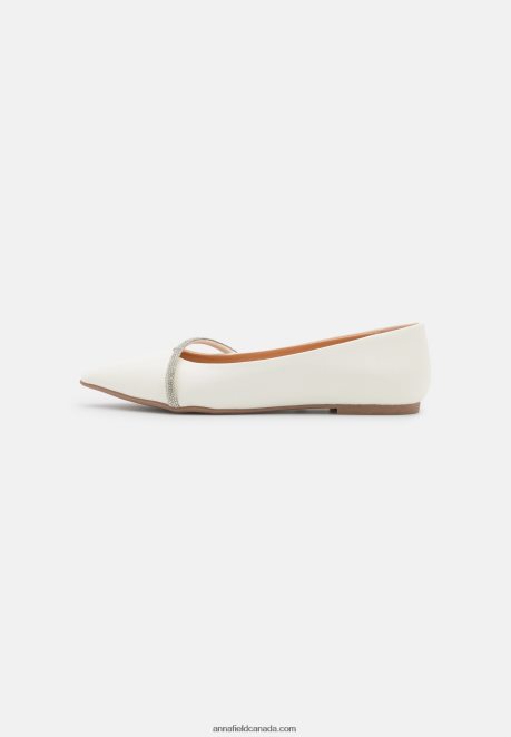 Anna Field Women Ballet Pumps White H42J4Z2099