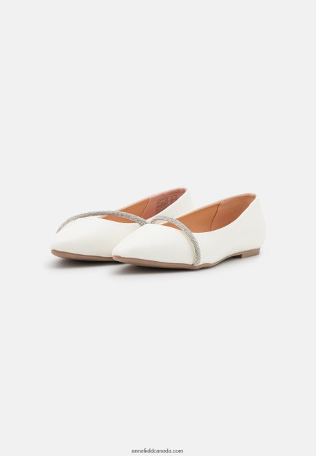 Anna Field Women Ballet Pumps White H42J4Z2099