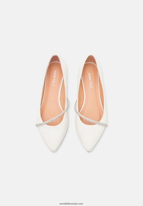 Anna Field Women Ballet Pumps White H42J4Z2099