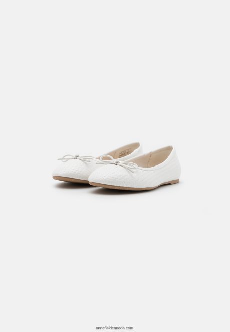 Anna Field Women Ballet Pumps White H42J4Z2121