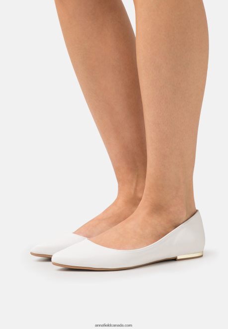 Anna Field Women Ballet Pumps White H42J4Z2122