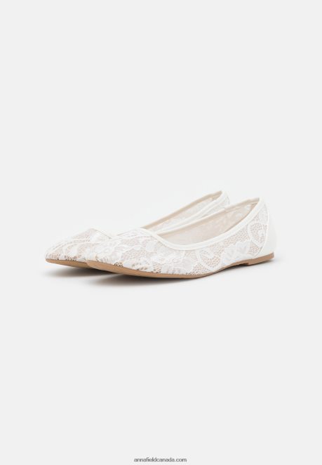 Anna Field Women Ballet Pumps White H42J4Z2144