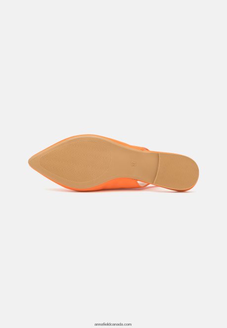 Anna Field Women Slingback Ballet Pumps Orange H42J4Z2184