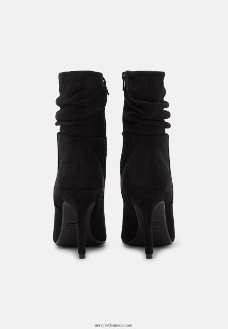 Anna Field Women High Heeled Ankle Boots Black H42J4Z2259