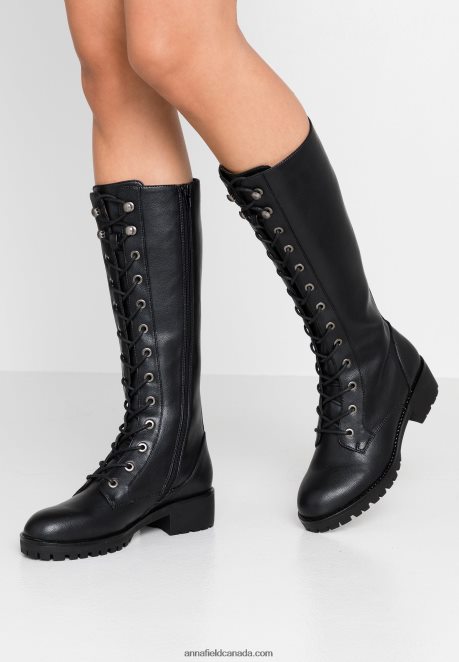 Anna Field Women Lace-Up Boots Black H42J4Z2222
