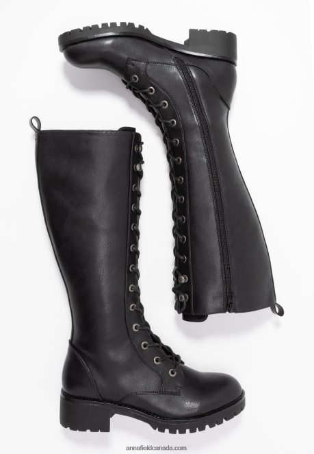 Anna Field Women Lace-Up Boots Black H42J4Z2222