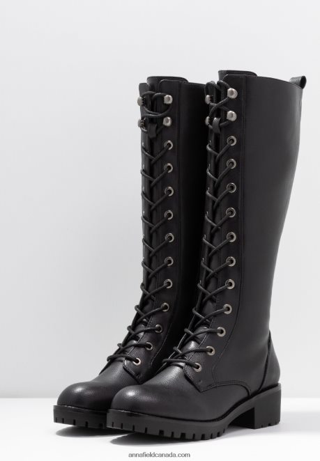 Anna Field Women Lace-Up Boots Black H42J4Z2222