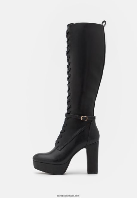 Anna Field Women Lace-Up Boots Black H42J4Z2223
