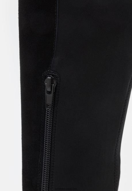 Anna Field Women Leather Over-The-Knee Boots Black H42J4Z2239