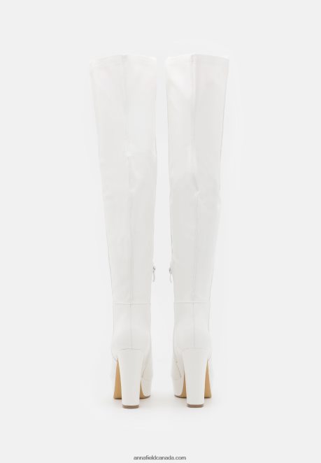 Anna Field Women Over-The-Knee Boots White H42J4Z2233
