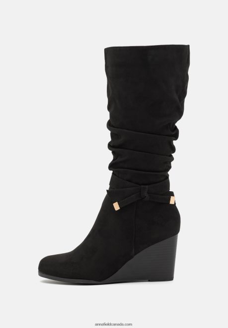 Anna Field Women Wedge Boots Black H42J4Z2247