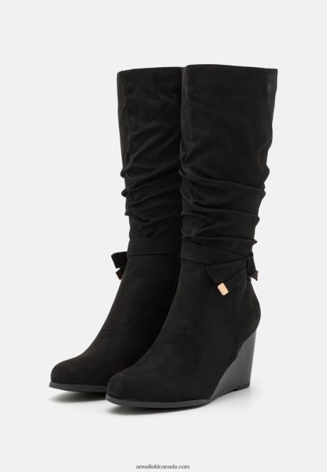 Anna Field Women Wedge Boots Black H42J4Z2247