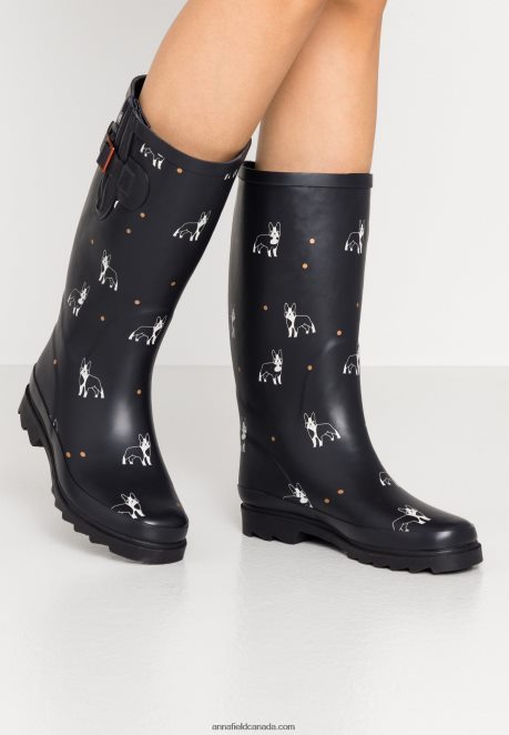 Anna Field Women Wellies Dark Blue H42J4Z2265