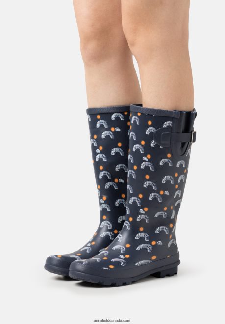Anna Field Women Wellies Dark Blue H42J4Z2268