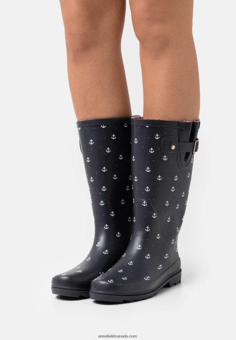 Anna Field Women Wellies Dark Blue H42J4Z2270