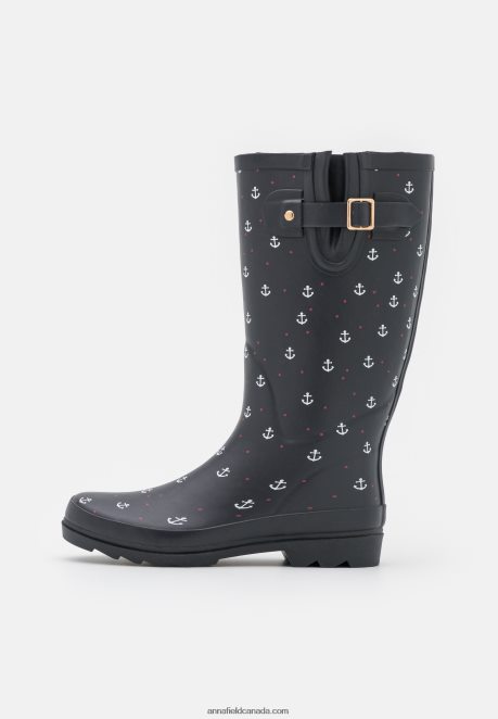Anna Field Women Wellies Dark Blue H42J4Z2270