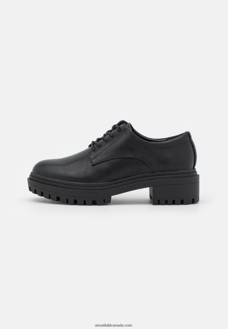 Anna Field Women Comfort Lace-Ups Black H42J4Z1856