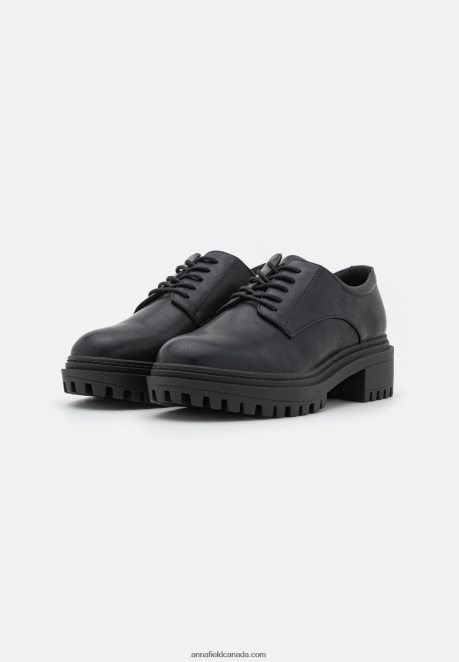 Anna Field Women Comfort Lace-Ups Black H42J4Z1856