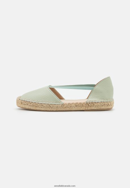 Anna Field Women Leather Espadrilles Mint H42J4Z1846