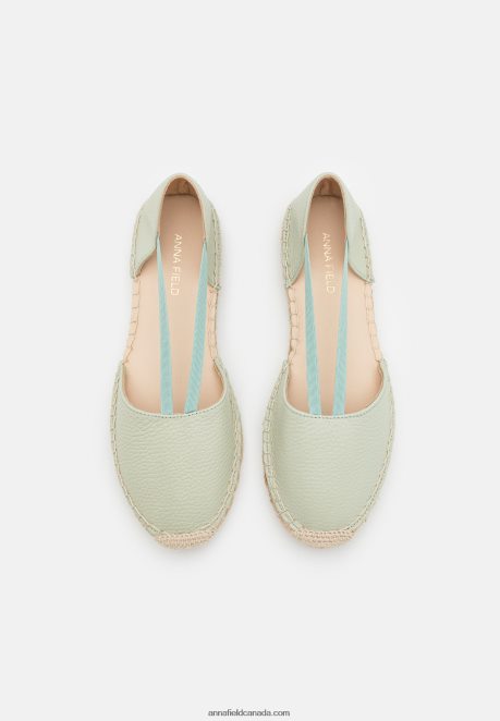Anna Field Women Leather Espadrilles Mint H42J4Z1846