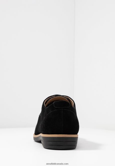 Anna Field Women Leather Lace-Ups Black H42J4Z1854