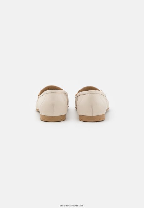 Anna Field Women Leather Slip-Ons Off White H42J4Z1823