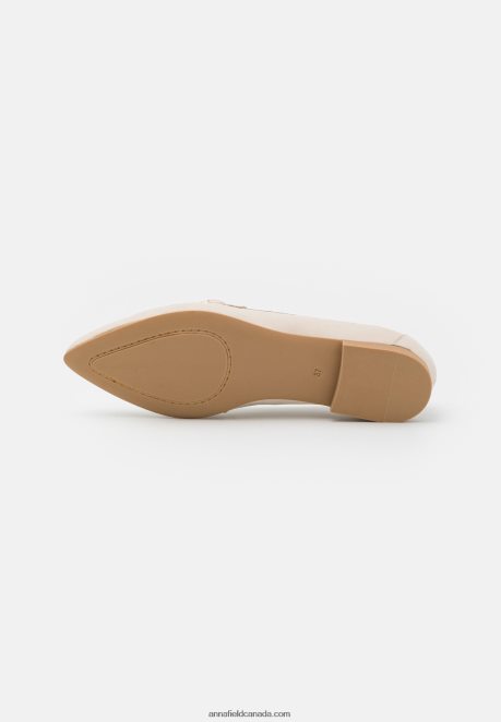 Anna Field Women Leather Slip-Ons Off White H42J4Z1823
