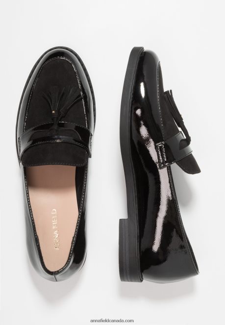 Anna Field Women Slip-Ons Black H42J4Z1781