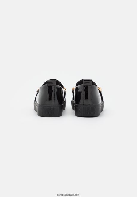 Anna Field Women Slip-Ons Black H42J4Z1786
