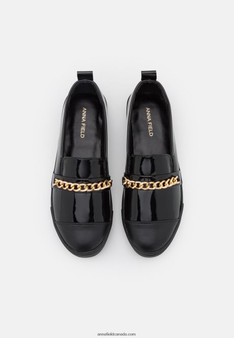 Anna Field Women Slip-Ons Black H42J4Z1786
