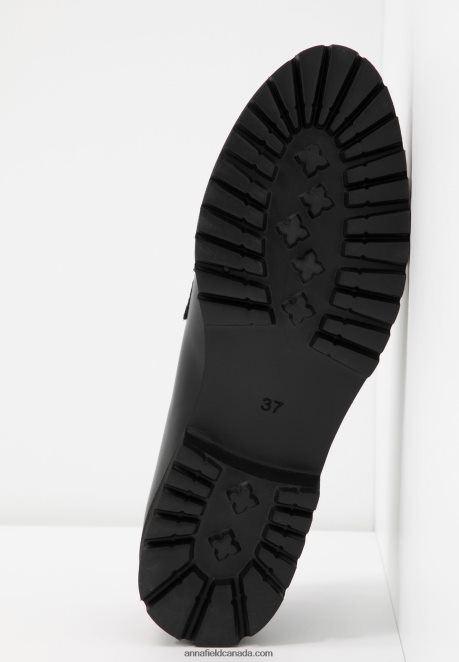 Anna Field Women Slip-Ons Black H42J4Z1788