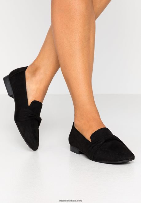 Anna Field Women Slip-Ons Black H42J4Z1790