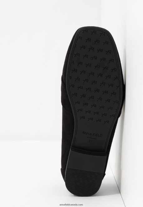 Anna Field Women Slip-Ons Black H42J4Z1790