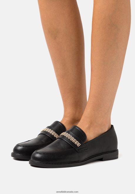 Anna Field Women Slip-Ons Black H42J4Z1793