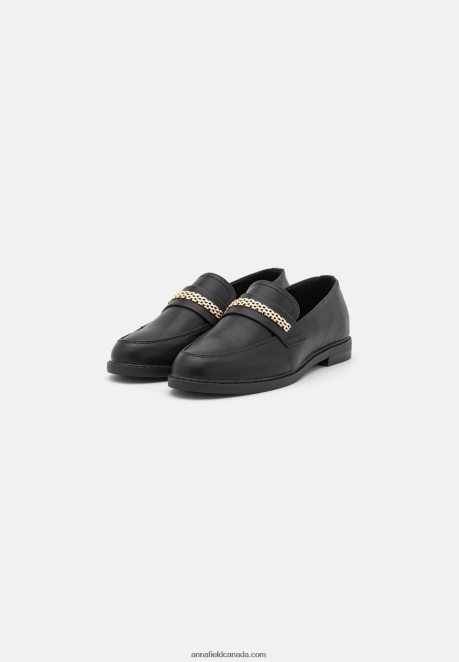 Anna Field Women Slip-Ons Black H42J4Z1793