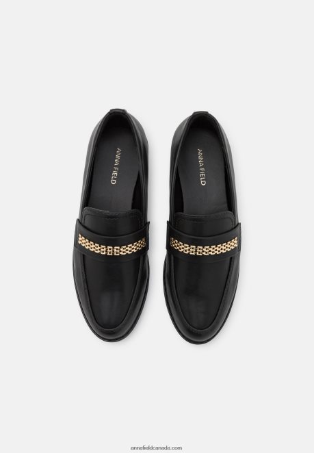 Anna Field Women Slip-Ons Black H42J4Z1793