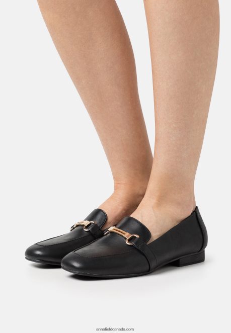 Anna Field Women Slip-Ons Black H42J4Z1803