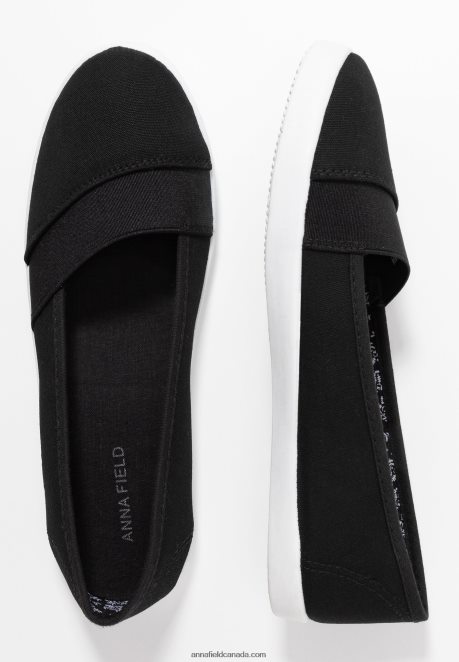 Anna Field Women Slip-Ons Black H42J4Z1805