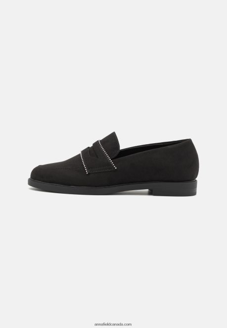 Anna Field Women Slip-Ons Black H42J4Z1813