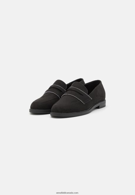 Anna Field Women Slip-Ons Black H42J4Z1813