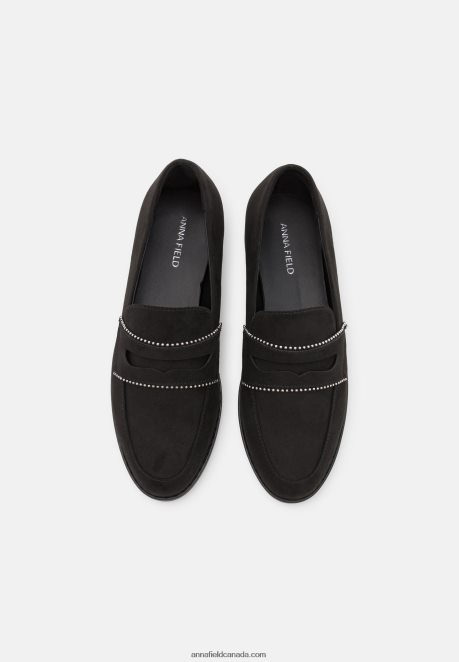 Anna Field Women Slip-Ons Black H42J4Z1813