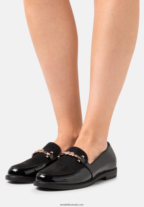 Anna Field Women Slip-Ons Black H42J4Z1824
