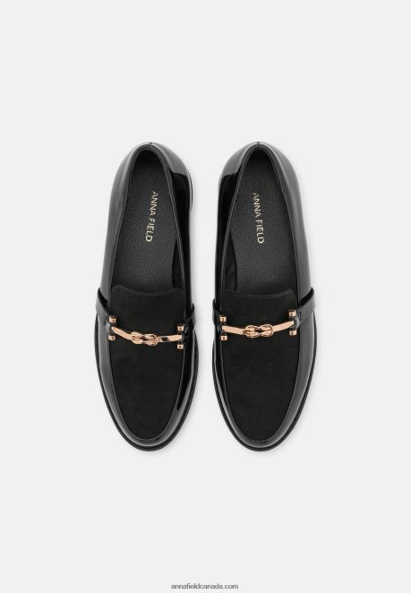 Anna Field Women Slip-Ons Black H42J4Z1824