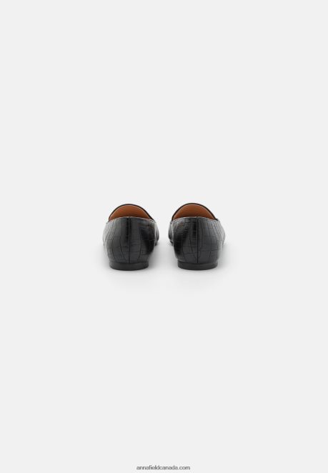 Anna Field Women Slip-Ons Black H42J4Z1828